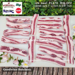 Beef rib PLATE RIB-OFF boneless US USDA NEBRASKA steak cuts 1" 2.5cm (price/kg 5-6pcs)